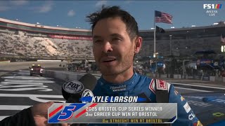 KYLE LARSON WINNING INTERVIEW - 2025 FOOD CITY 500 - 2025 NASCAR CUP SERIES
