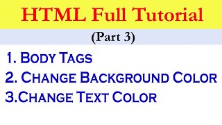 SEBA Class 10 Computer Science Chapter 2 | HTML Part 3 | Tags That are used in Body Tag