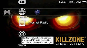 PSP Remote Joy Screen Recorder Test