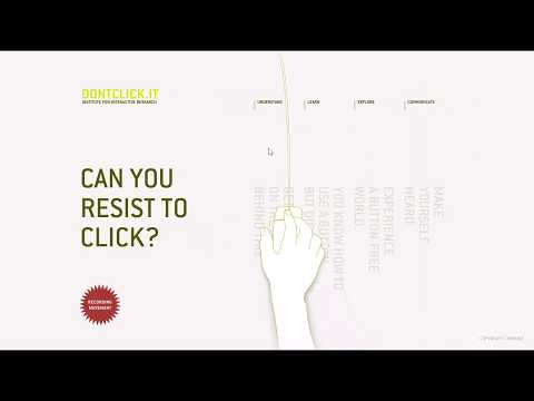 Dontclick.it flash website