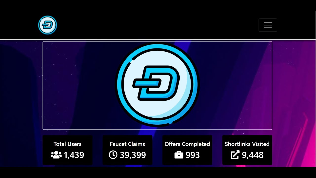 DASH Faucet - Proof 0.001 Dash coin !! FREE Dash coin Earning site 2020. instant withdraw