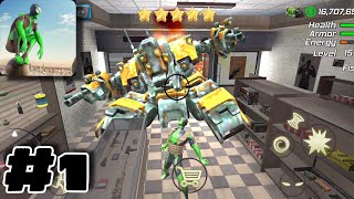 Rope Frog Ninja Hero - Strange Gangster Vegas Gameplay Part 1 - Wanted 5 STARS screenshot 3