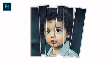 HOW TO CREATE VERTICAL PANELS COLLAGE IN PHOTOSHOP | PHOTOSHOP TUTORIAL | PHOTO EFFECTS