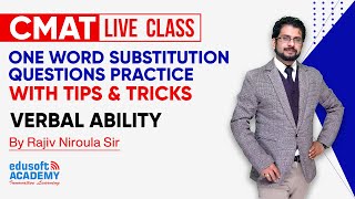 CMAT Verbal Ability | One Word Substitution Practice Class By Rajiv Niroula | Edusoft Academy