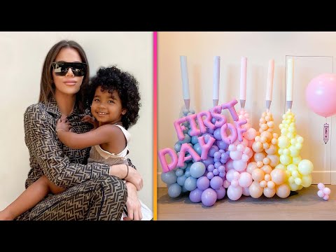 Khloé kardashian crying over true's first day of school