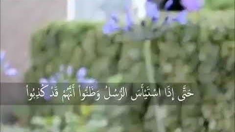 القارئ الشيخ خالد الجليل - سورة يوسف - آية 110