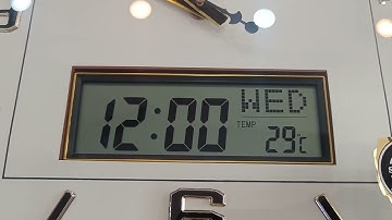 How to Set the Time of Digital Wall Clock || Rikon Lcd Wall Clock Review #guptawatchco