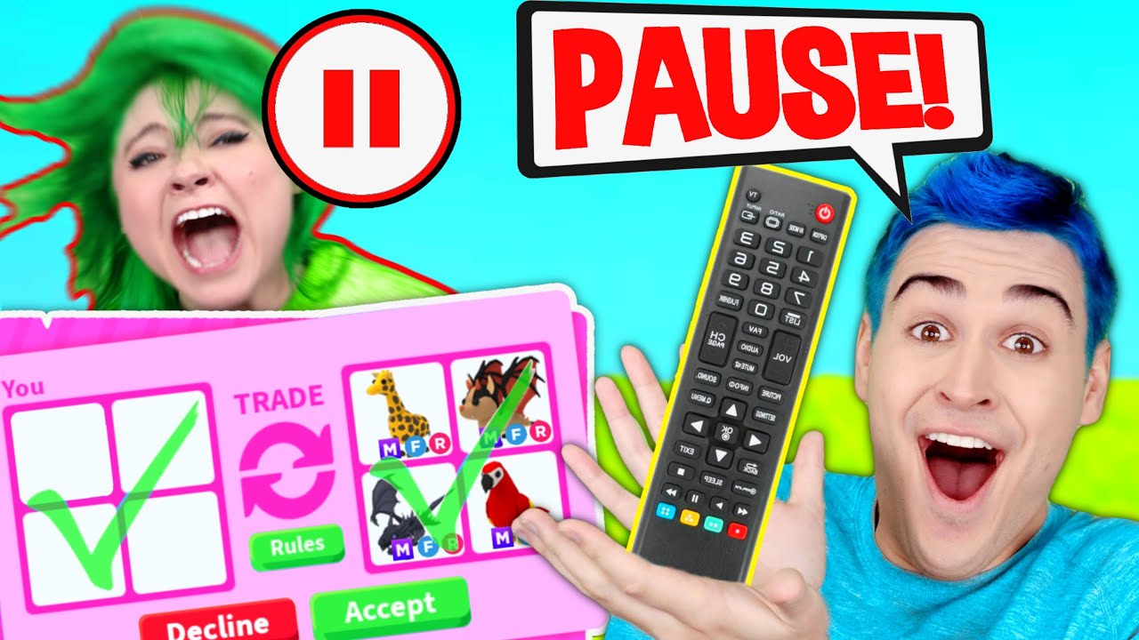 EXTREME *PAUSE CHALLENGE* On GIRLFRIEND For 24 Hours In Adopt Me *GONE TOO FAR* !! GF vs BF (Roblox)