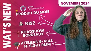 Nov 2024 - N-Able Cove , Atelier Gratuit Rmm, Roadshow Gomsp Bordeaux, Directive Nis2, Isl On Line