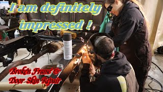 Broken truck frame & Door Skin   Square Body Chevy 10
