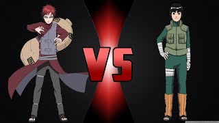 Rock Lee vs Gaara (Bleach vs Naruto 3.6)