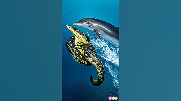 Dolphins and Pythons: A Dance in the Sea#ai#GPT#sora#openai#story#animal