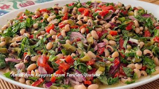 Sirri Sosunda Gi̇zli̇🏅 5 Çayina Yaptim Herkes Mest Oldu🏅Farkli Sosusyla Börülce Salatasi Tari̇fi̇