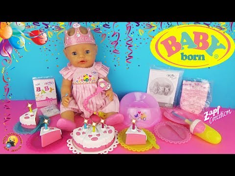 видео: Кукла БЕБИ БОН - ВЕСЕЛЫЙ ДЕНЬ РОЖДЕНИЯ! Играем как МАМА Распаковка и обзор малышки BABY BORN