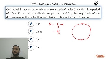 KVPY 2019 Paper Solution | Q.7 | KVPY Physics Part 1 | SA Stream | Class 11 | KVPY Exam | Vedantu