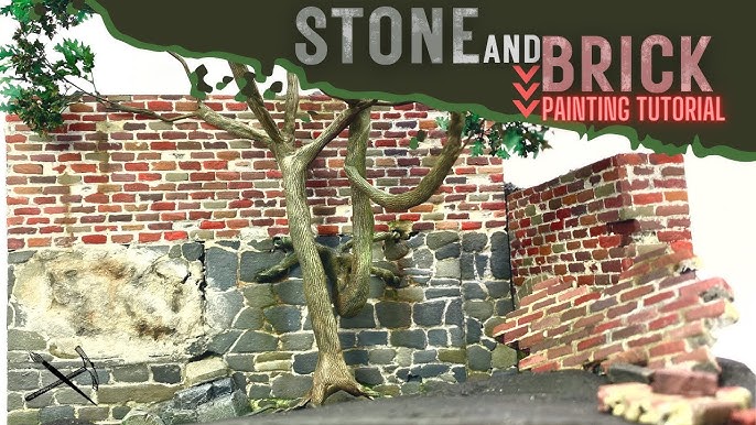 How to Paint Stone Walls on Stage Sets - Our Pastimes