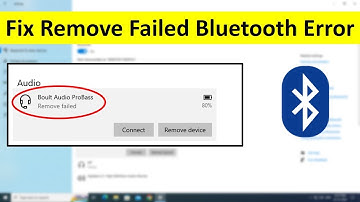 How to Fix Failed to Remove Bluetooth Error in Windows 11/10