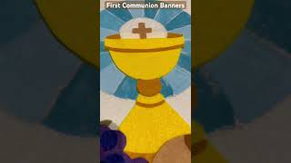 DIY First Communion Banners DIY First Communion Banners