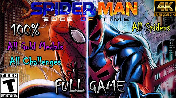 Spider-Man: Edge of Time - 100% Full Playthrough (All Challenges, Gold Medals & Golden Spiders)