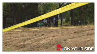 Buried human bones found by St. Louis forestry workers digging on lot
