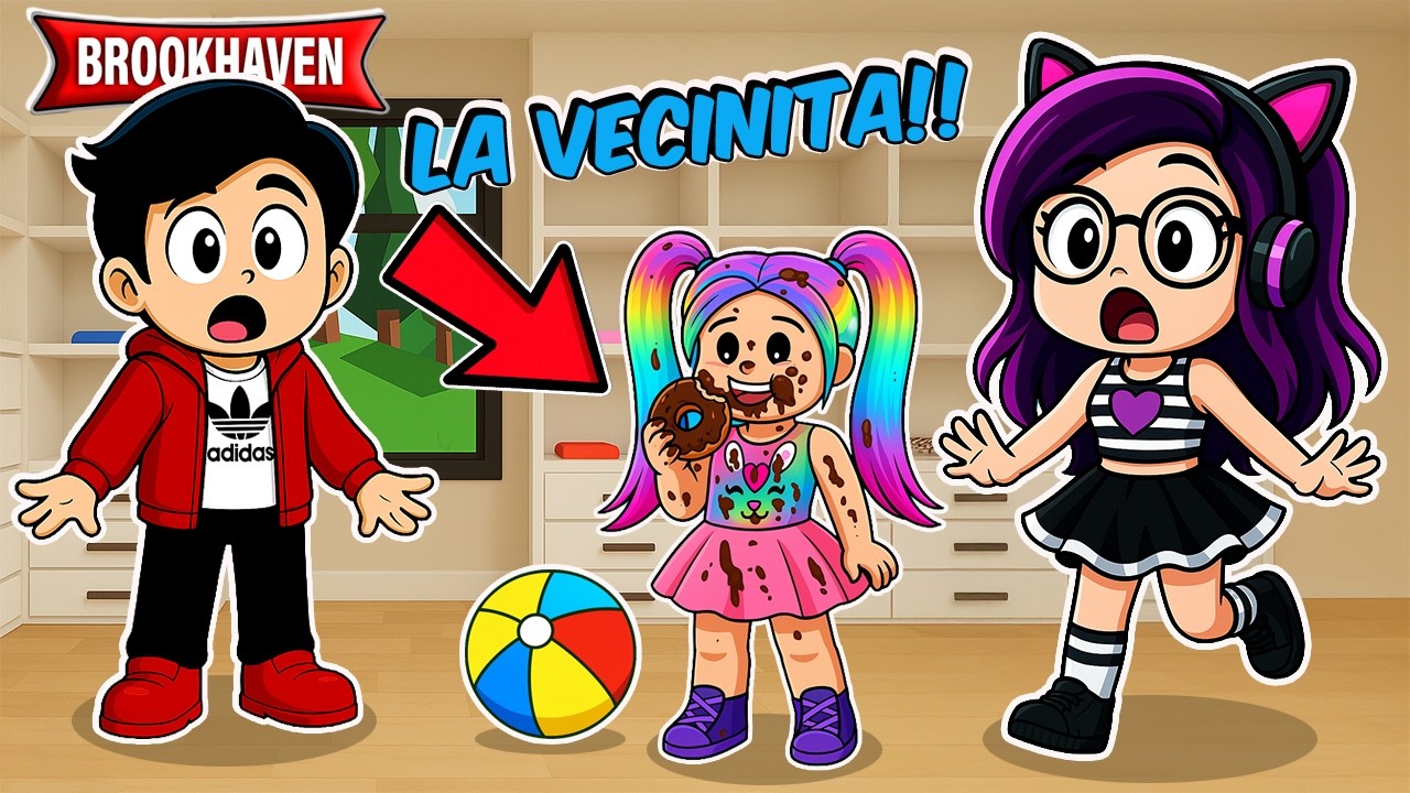 24 HORAS CUIDANDO A LA VECINITA en BROOKHAVEN | Kori Roblox