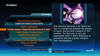 Secondary codex... Mass Effect #5