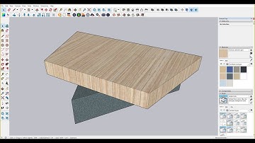SKETCHUP BEGINNER TUTORIAL HOW TO MAKE TRIANGLE AND TRAPEZOID SHAPED TABLE