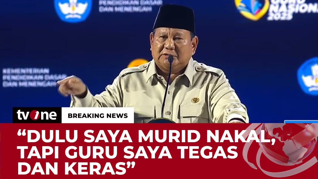 [FULL] Pidato Presiden di Peringatan Hari Guru Nasional 2025 | Breaking News