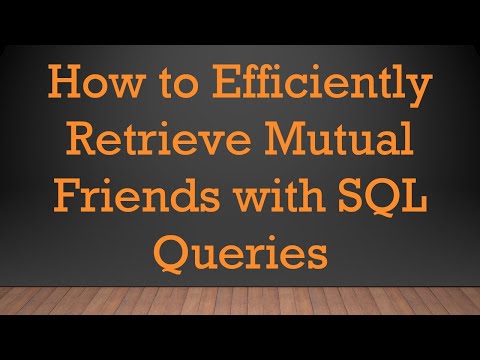 How to Efficiently
