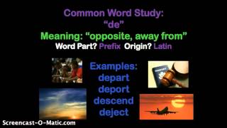 Common Word Study: "de"