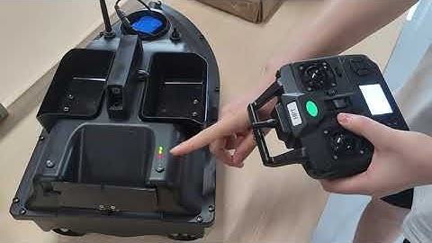 Fishing boat and remote control matching operation video