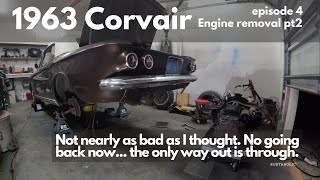 1963 Corvair ep4 Engine removal pt2