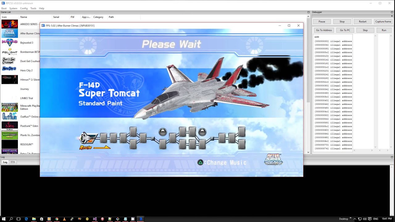 Rpcs3 Vulkan - Afterburner Climax - YouTube