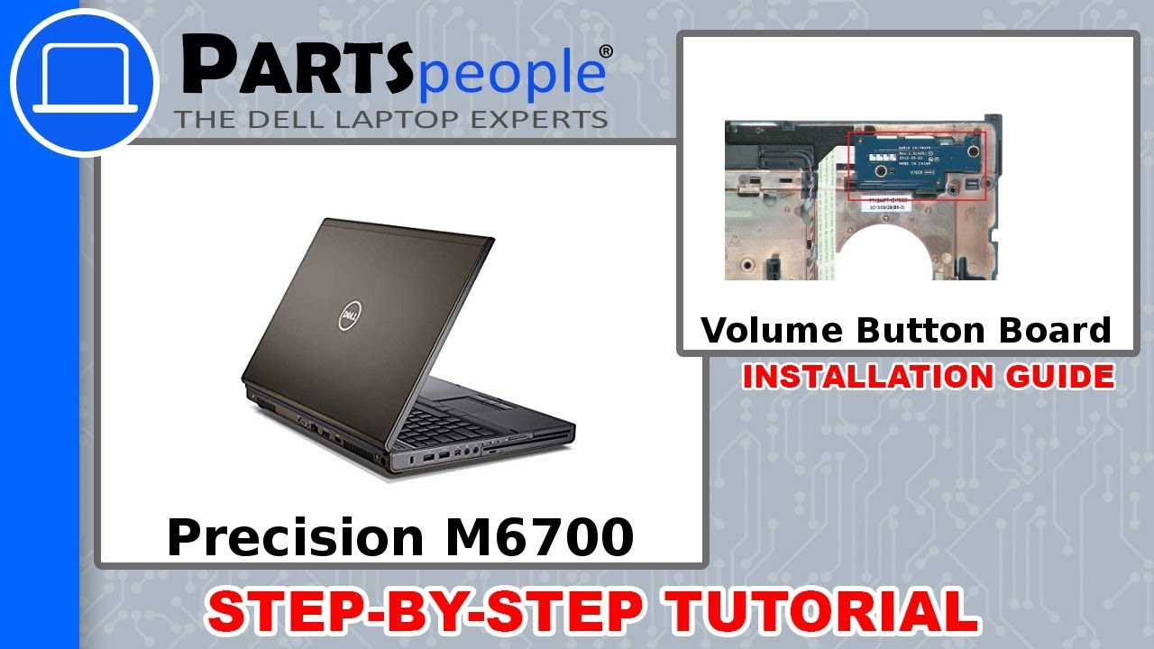 Dell Precision M6700 (P22F001) Volume Buttons Board How-To Video Tutorial