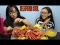 SEAFOOD BOIL MUKBANG | BLUE CRABS, SNOW CRAB LEGS, SHRIMP | MESSY EATING