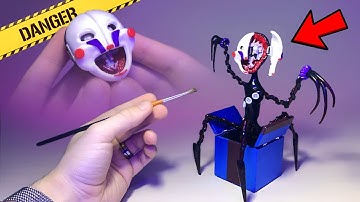 I made R-rated Puppet with face mechanism | FNAF clay