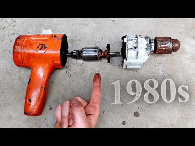 The Most Popular Corded Drill in History, Black & Decker 1980's Home  Utility 