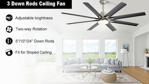 Installation Guide : Sofucor 66" Ceiling Fan - Energy saving, APP Control ! KBS-66K002