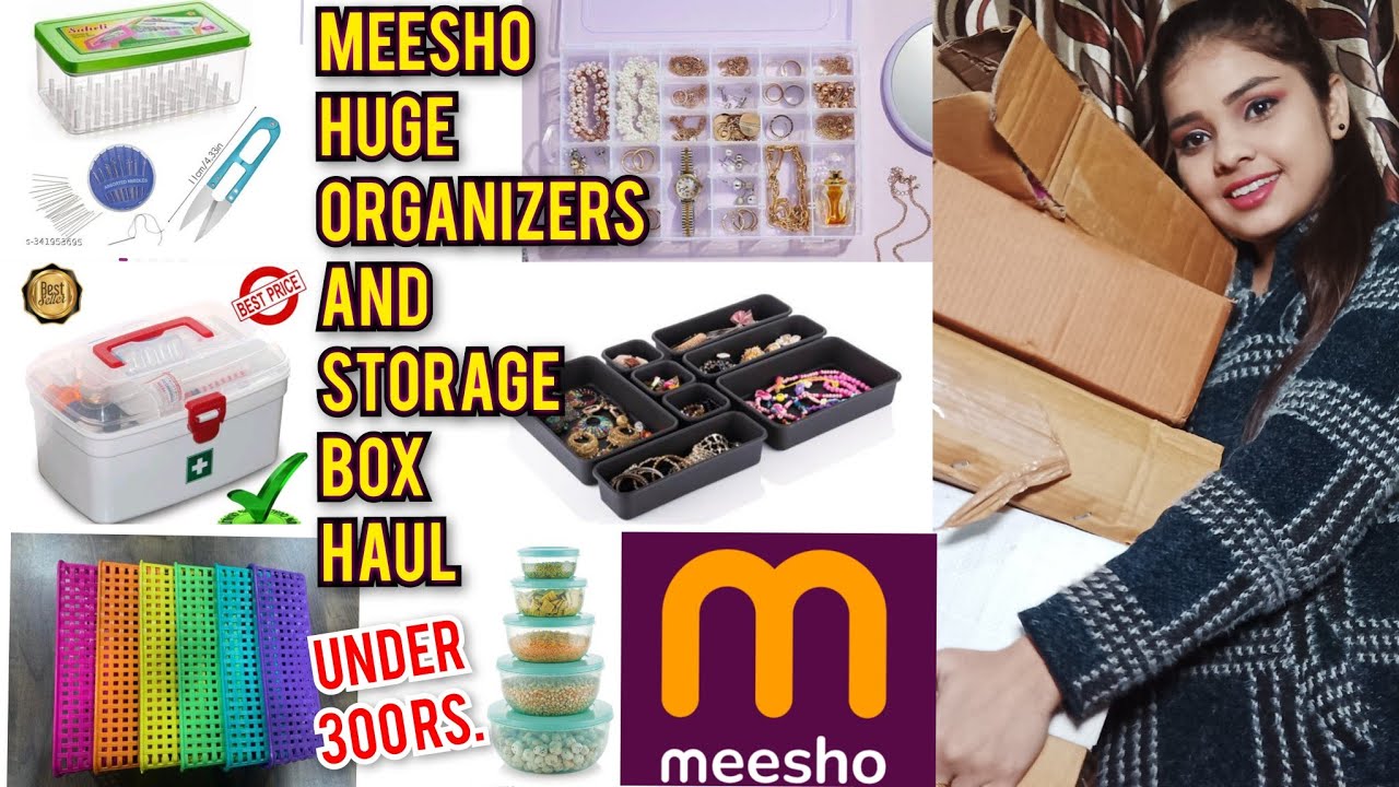 Meesho Huge Home/Kitchen/Makeup/Jewellery/Almirah Organizers Haul