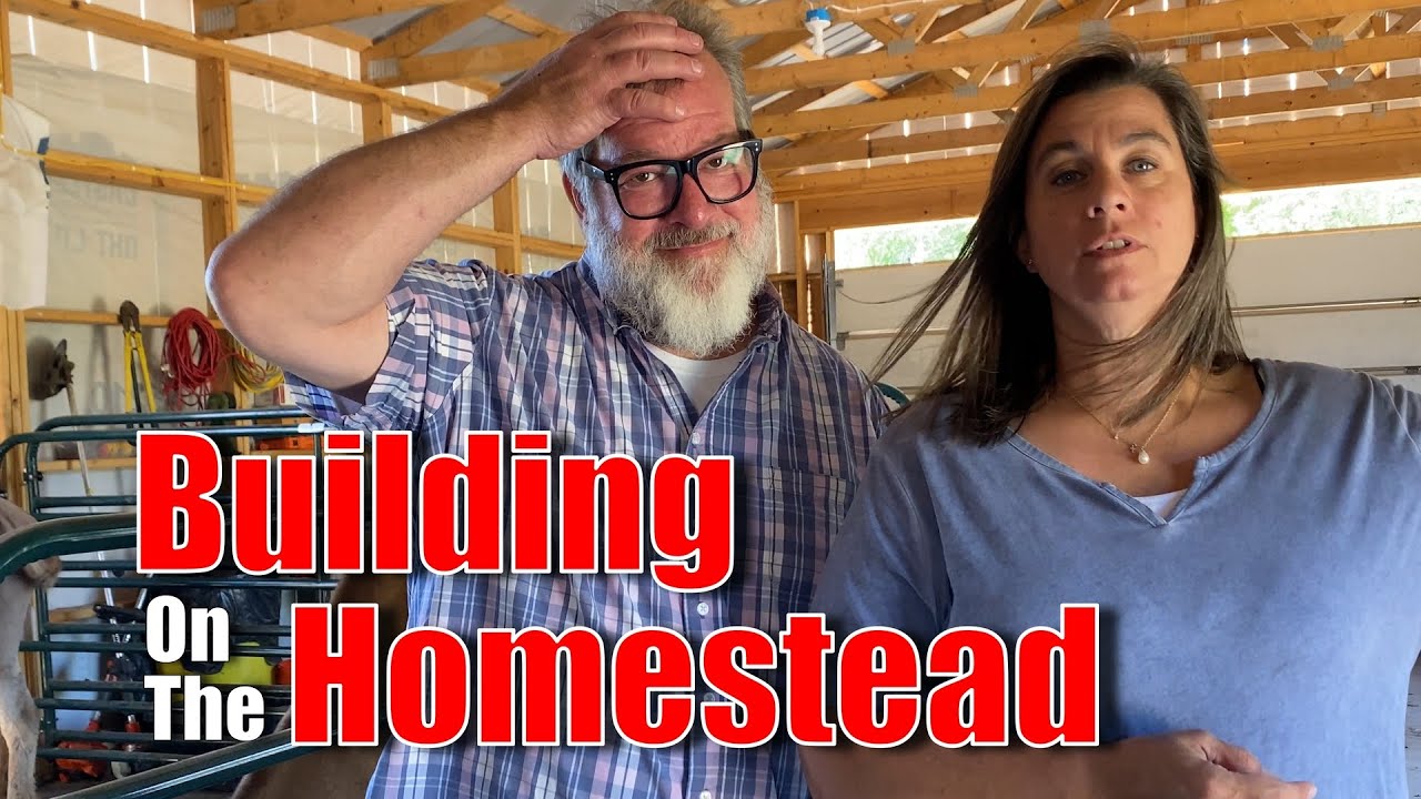 Building on the HOMESTEAD | A Big Family Homestead VLOG - YouTube
