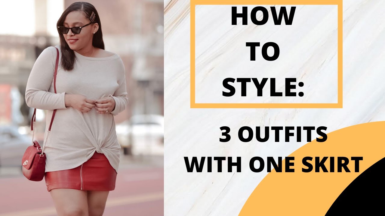 HOW TO STYLE: 3 WAYS TO WEAR A RED SKIRT - YouTube