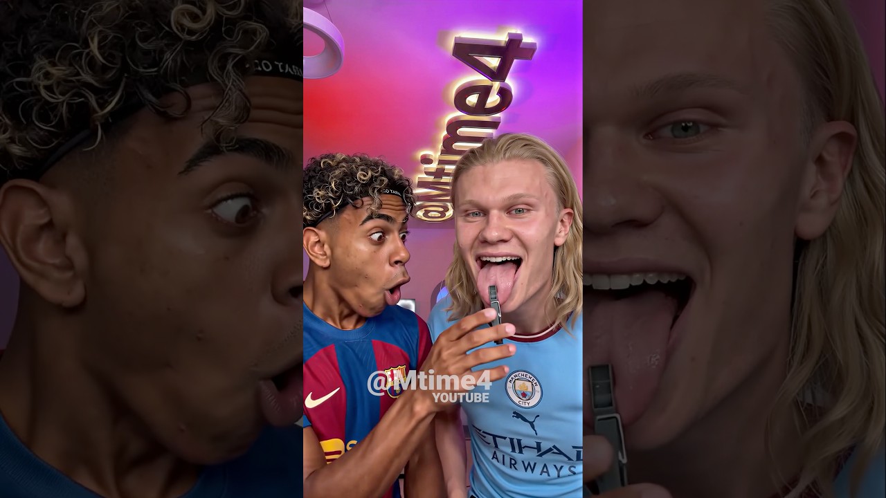 Yamal Pulled the Clip… and Haaland’s Tongue Came Off 💀 #parody #football #haaland