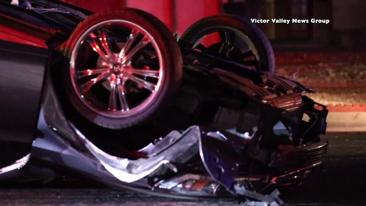 DUI suspected in Friday night rollover crash in Victorville that injured 2 men