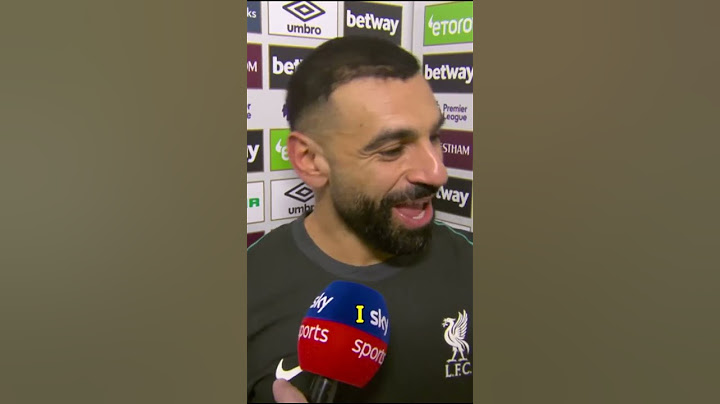 Mo Salah on his assist to Lucho's opener vs West Ham  #premierleague #liverpool