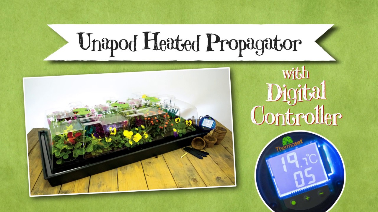 Unapod Heated Propagator with Digital Thermostat
