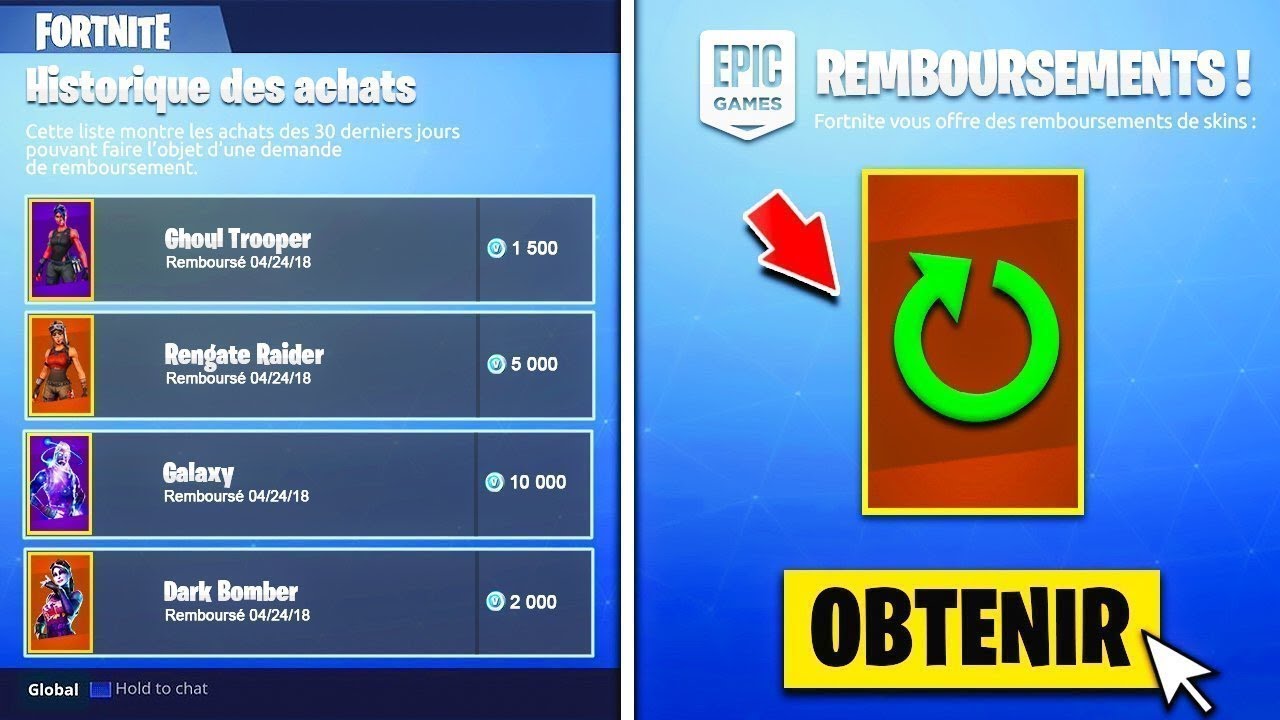 Video Comment Se Faire Rembourser Un Achat Fortnite
