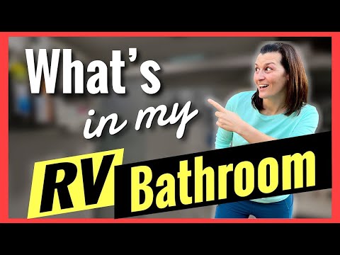 RV Bathroom Organization