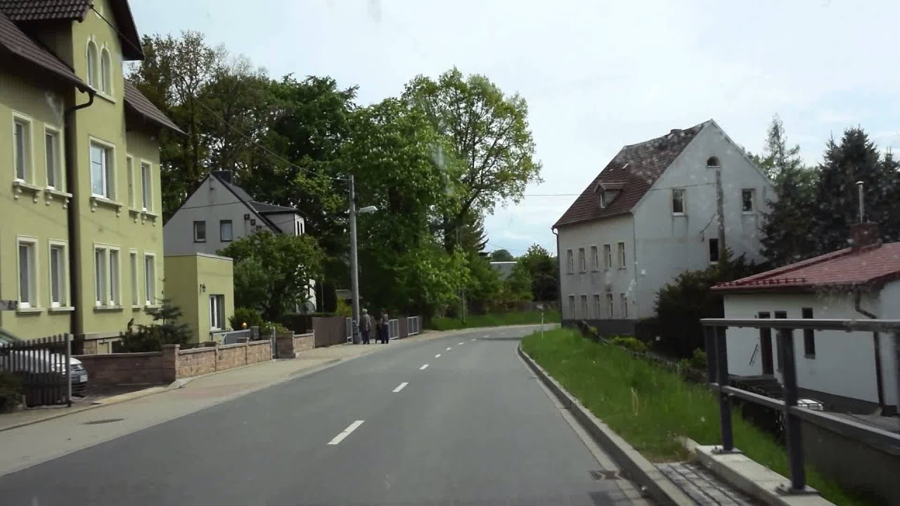 Entlang der "sieben Kurven" und durch Hainichen...