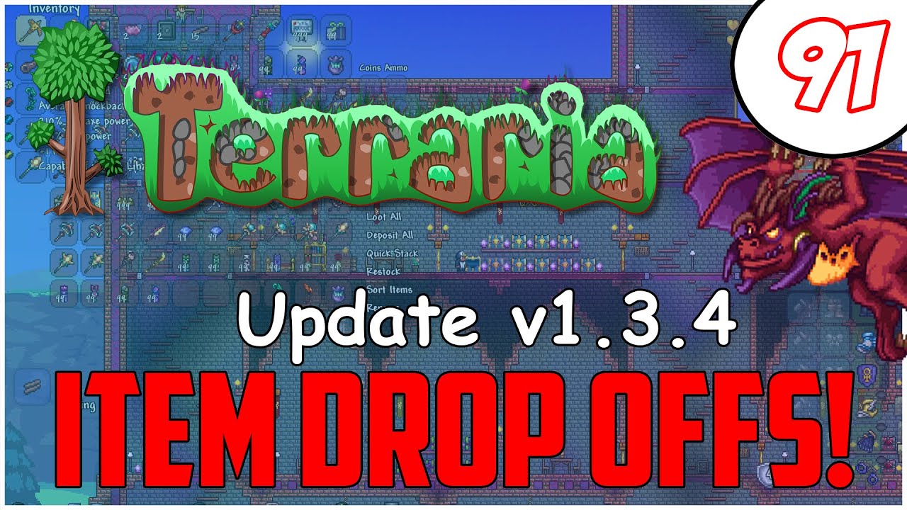 Terraria Xbox One 1.3.4 Giveaways/Dropoffs "MORE ITEMS!" 91 YouTube
