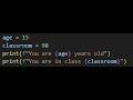 Python Variables and f-Strings – Why “class” Caused an Error
